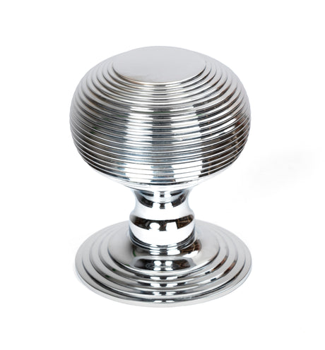 From The Anvil - Polished Chrome Beehive Centre Door Knob | Sku. 46655 | Trade Door Handles.
