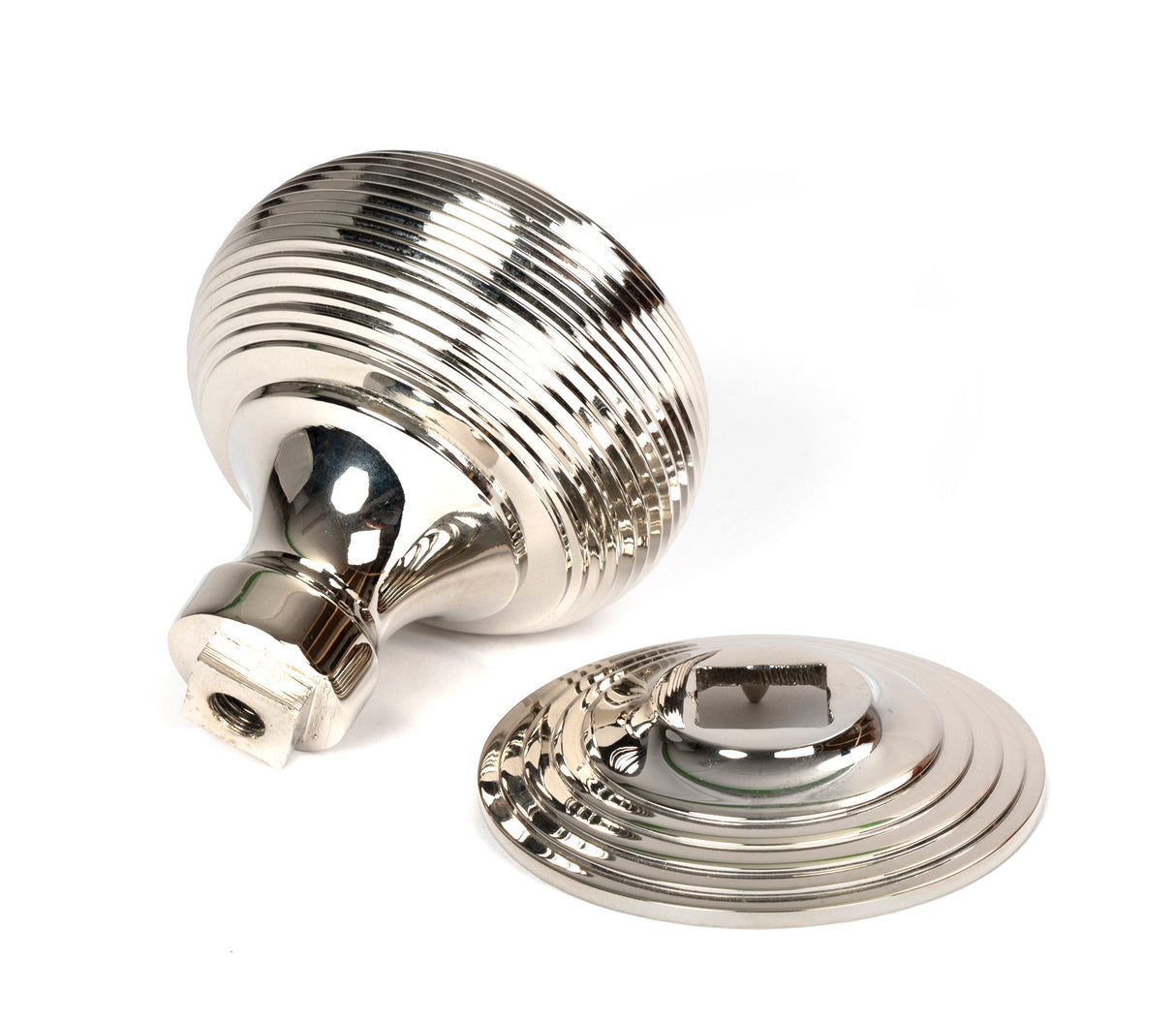 From The Anvil - Polished Nickel Beehive Centre Door Knob | Sku. 46656 | Trade Door Handles.