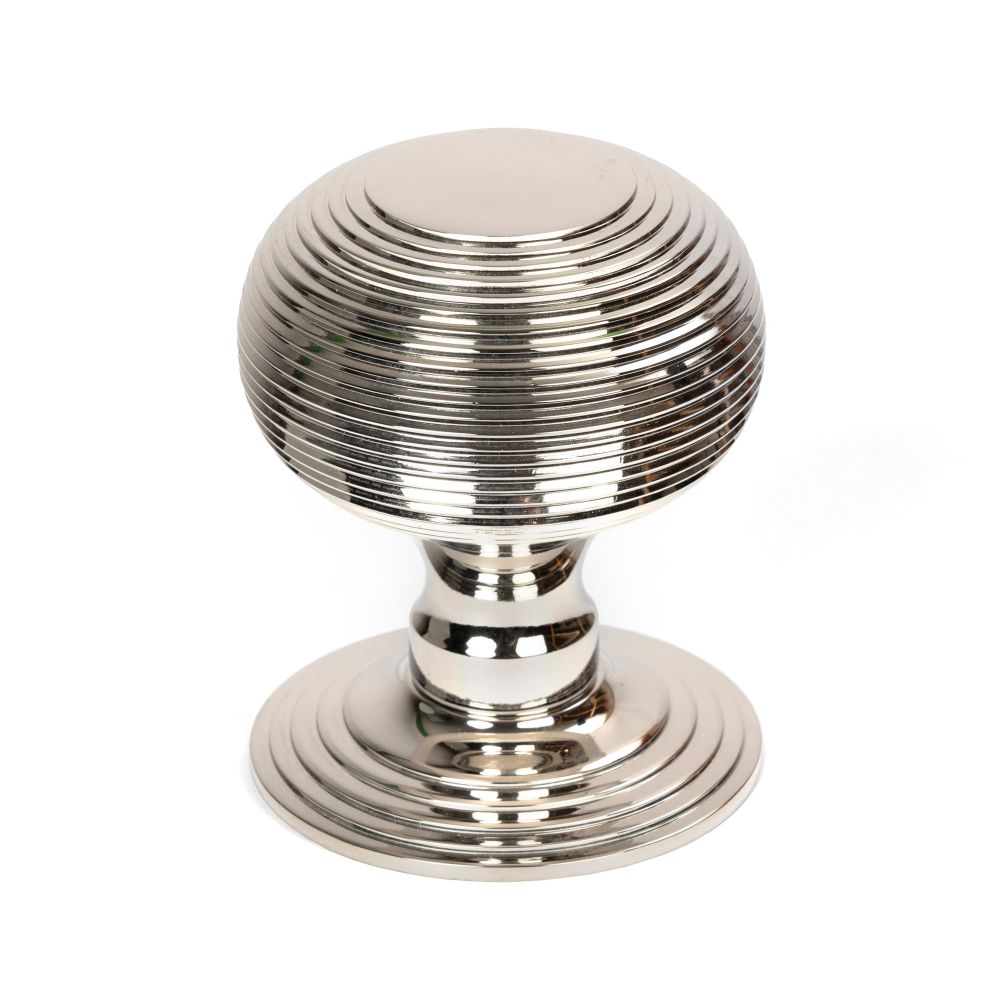 From The Anvil - Polished Nickel Beehive Centre Door Knob | Sku. 46656 | Trade Door Handles.