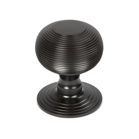 From The Anvil - Aged Bronze Beehive Centre Door Knob | Sku. 46657 | Trade Door Handles.