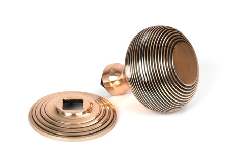From The Anvil - Polished Bronze Beehive Centre Door Knob | Sku. 46658 | Trade Door Handles.