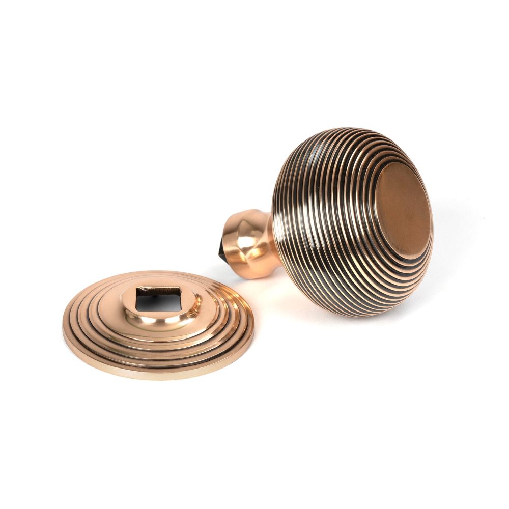 From The Anvil - Polished Bronze Beehive Centre Door Knob | Sku. 46658 | Trade Door Handles.