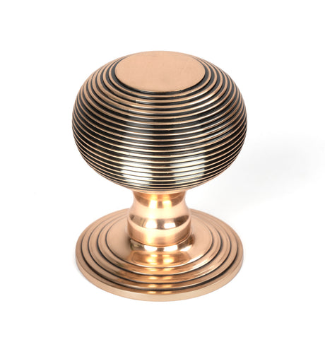From The Anvil - Polished Bronze Beehive Centre Door Knob | Sku. 46658 | Trade Door Handles.
