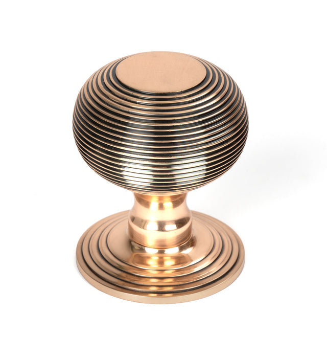 From The Anvil - Polished Bronze Beehive Centre Door Knob | Sku. 46658 | Trade Door Handles.