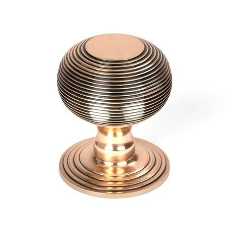 From The Anvil - Polished Bronze Beehive Centre Door Knob | Sku. 46658 | Trade Door Handles.