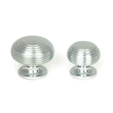 From The Anvil - Satin Chrome Beehive Cabinet Knob 40mm | Sku. 46662 | Trade Door Handles.