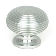 From The Anvil - Satin Chrome Beehive Cabinet Knob 40mm | Sku. 46662 | Trade Door Handles.