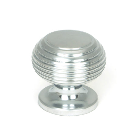 From The Anvil - Satin Chrome Beehive Cabinet Knob 30mm | Sku. 46663 | Trade Door Handles.