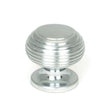 From The Anvil - Satin Chrome Beehive Cabinet Knob 30mm | Sku. 46663 | Trade Door Handles.