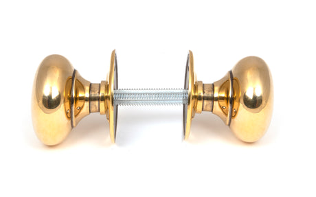 From The Anvil - Aged Brass Mushroom Mortice/Rim Knob Set | Sku. 46681 | Trade Door Handles.