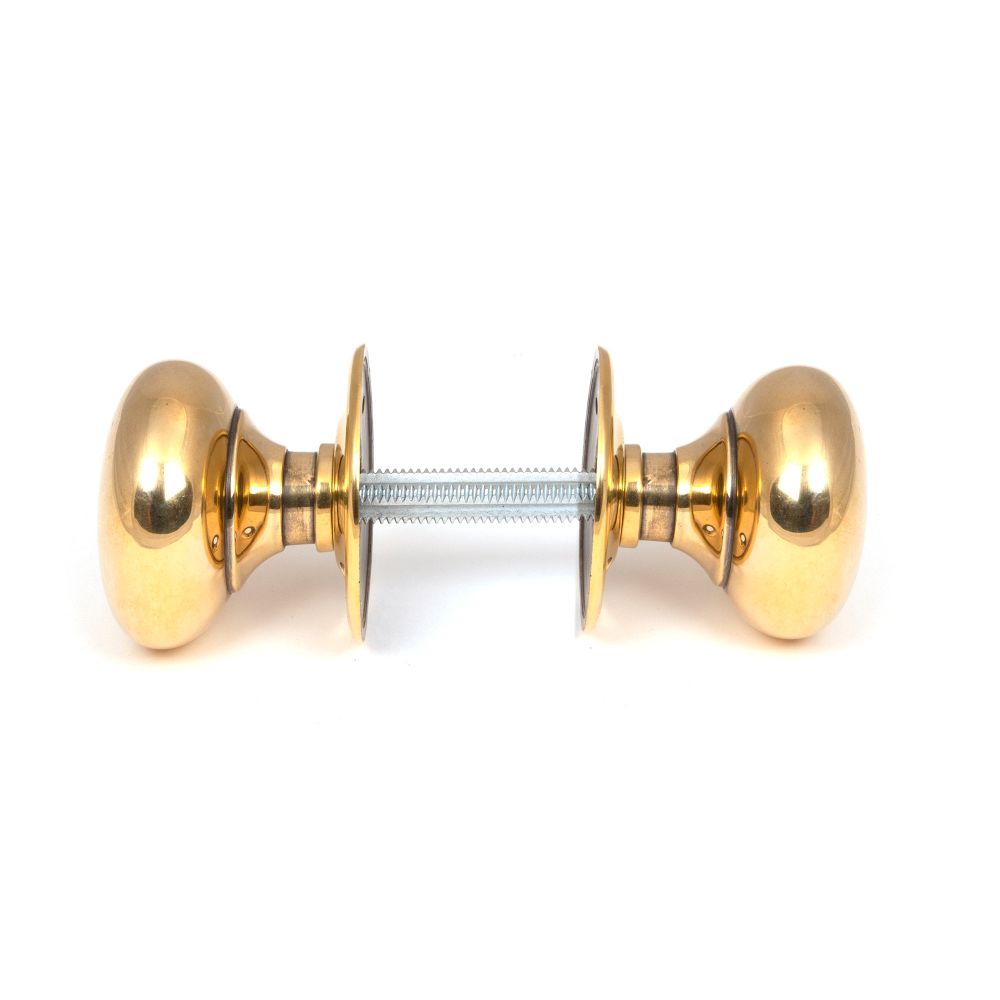 From The Anvil - Aged Brass Mushroom Mortice/Rim Knob Set | Sku. 46681 | Trade Door Handles.
