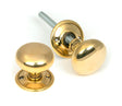 From The Anvil - Aged Brass Mushroom Mortice/Rim Knob Set | Sku. 46681 | Trade Door Handles.