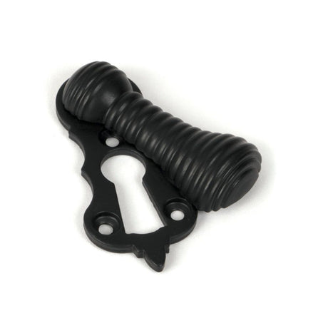 From The Anvil - Matt Black Beehive Escutcheon | Sku. 46690 | Trade Door Handles.