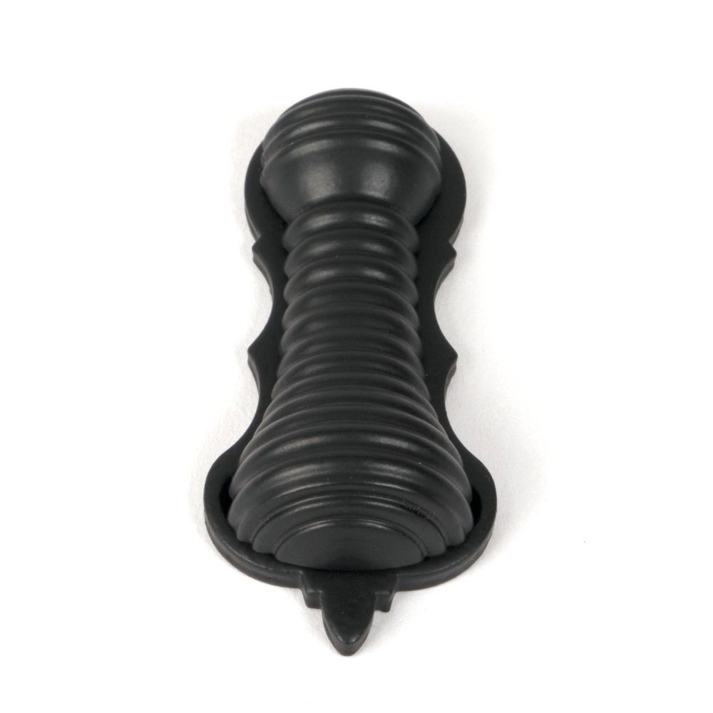 From The Anvil - Matt Black Beehive Escutcheon | Sku. 46690 | Trade Door Handles.