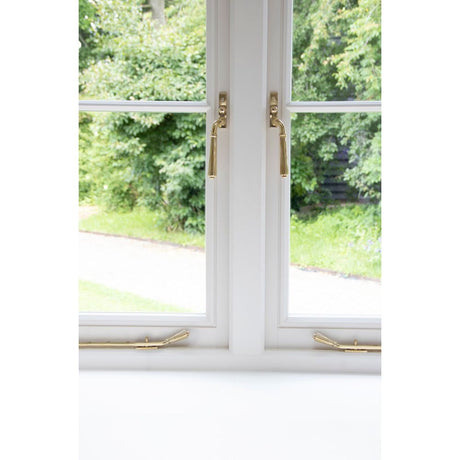 From The Anvil - Polished Brass 8" Hinton Stay | Sku. 46703 | Trade Door Handles.