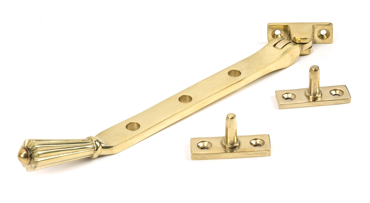 From The Anvil - Polished Brass 8" Hinton Stay | Sku. 46703 | Trade Door Handles.