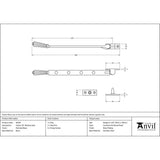 From The Anvil - Polished Brass 10" Hinton Stay | Sku. 46704 | Trade Door Handles.