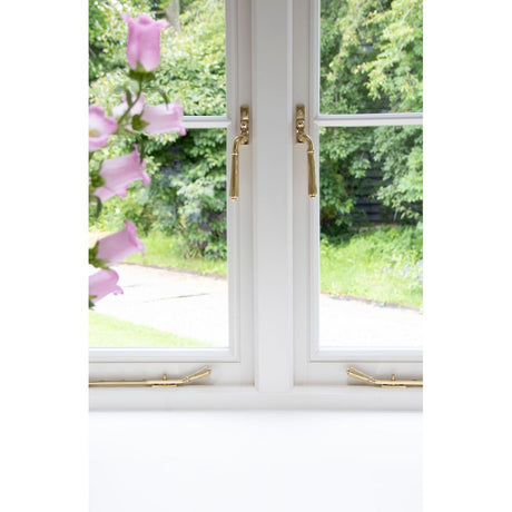 From The Anvil - Polished Brass 10" Hinton Stay | Sku. 46704 | Trade Door Handles.