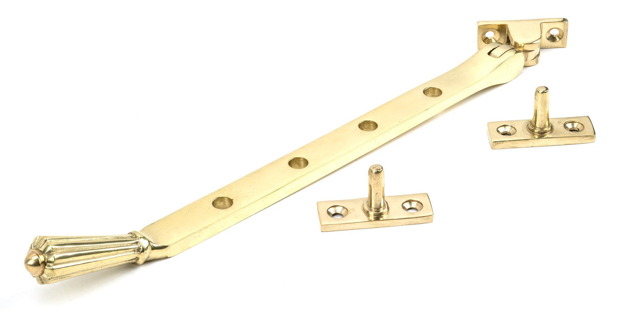 From The Anvil - Polished Brass 10" Hinton Stay | Sku. 46704 | Trade Door Handles.