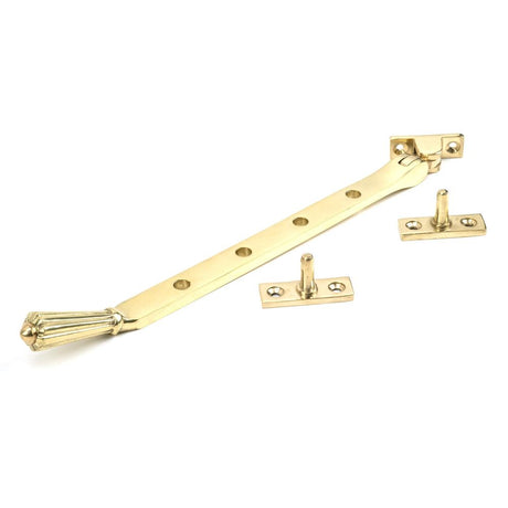 From The Anvil - Polished Brass 10" Hinton Stay | Sku. 46704 | Trade Door Handles.