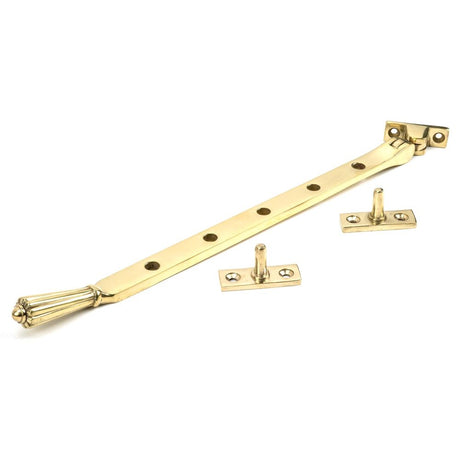 From The Anvil - Polished Brass 12" Hinton Stay | Sku. 46705 | Trade Door Handles.