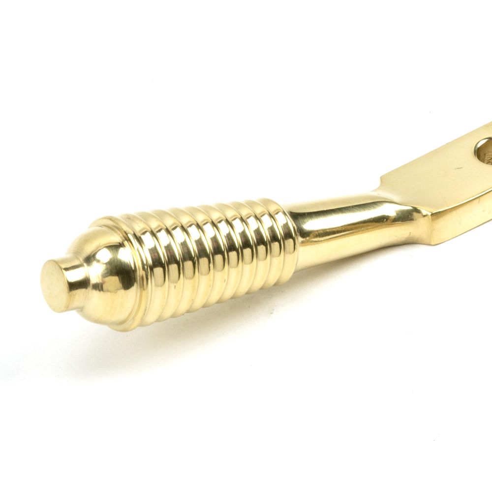 From The Anvil - Polished Brass 10" Reeded Stay | Sku. 46707 | Trade Door Handles.