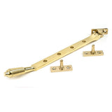 From The Anvil - Polished Brass 10" Reeded Stay | Sku. 46707 | Trade Door Handles.