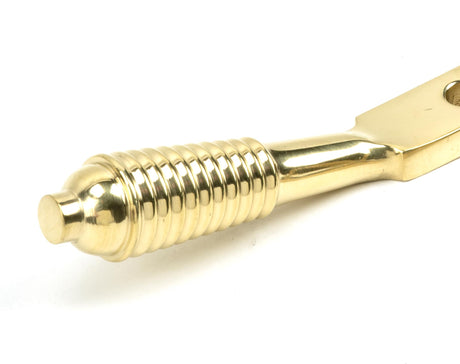 From The Anvil - Polished Brass 12" Reeded Stay | Sku. 46708 | Trade Door Handles.