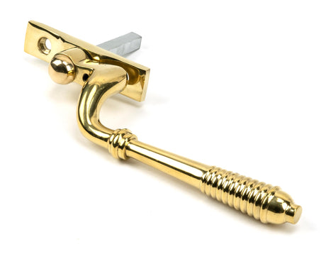 From The Anvil - Polished Brass Reeded Espag - LH | Sku. 46710 | Trade Door Handles.
