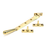From The Anvil - Polished Brass 8" Newbury Stay | Sku. 46715 | Trade Door Handles.