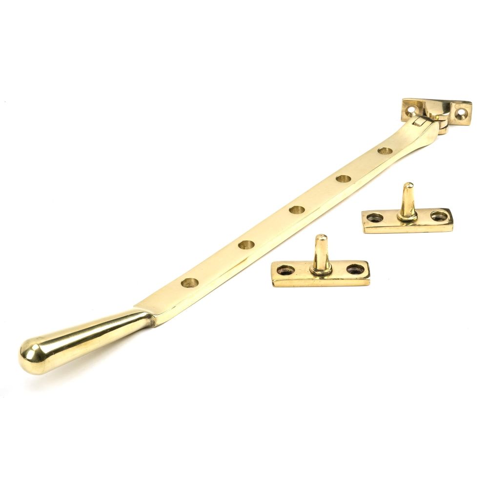 From The Anvil - Polished Brass 12" Newbury Stay | Sku. 46717 | Trade Door Handles.