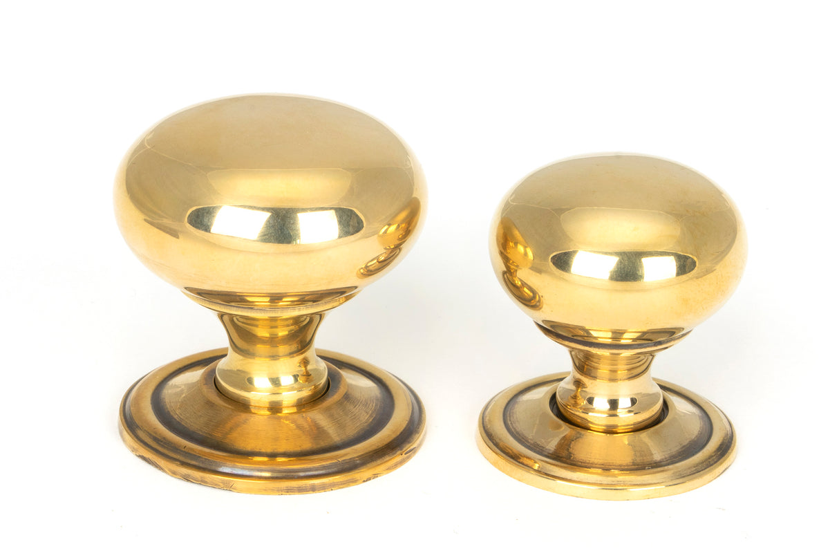 From The Anvil - Aged Brass Mushroom Cabinet Knob 32mm | Sku. 46723 | Trade Door Handles.