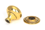 From The Anvil - Aged Brass Mushroom Cabinet Knob 38mm | Sku. 46724 | Trade Door Handles.