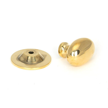 From The Anvil - Aged Brass Oval Cabinet Knob 33mm | Sku. 46725 | Trade Door Handles.