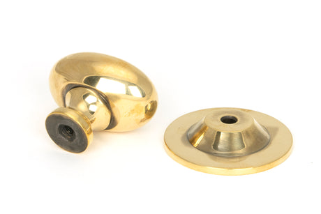 From The Anvil - Aged Brass Oval Cabinet Knob 33mm | Sku. 46725 | Trade Door Handles.