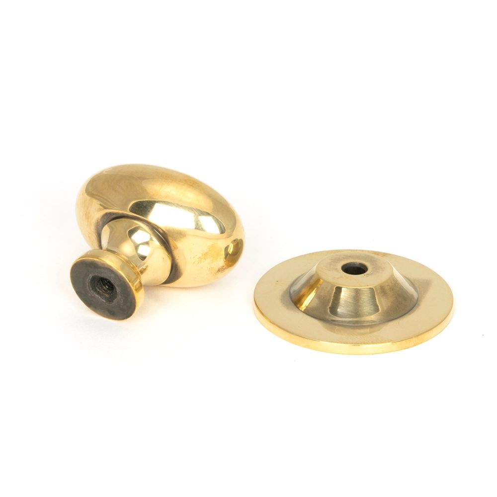 From The Anvil - Aged Brass Oval Cabinet Knob 33mm | Sku. 46725 | Trade Door Handles.