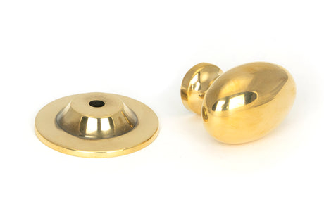 From The Anvil - Aged Brass Oval Cabinet Knob 40mm | Sku. 46726 | Trade Door Handles.