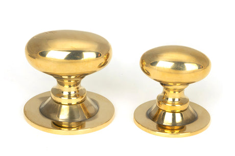From The Anvil - Aged Brass Oval Cabinet Knob 40mm | Sku. 46726 | Trade Door Handles.