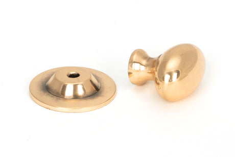 From The Anvil - Polished Bronze Oval Cabinet Knob 33mm | Sku. 46727 | Trade Door Handles.