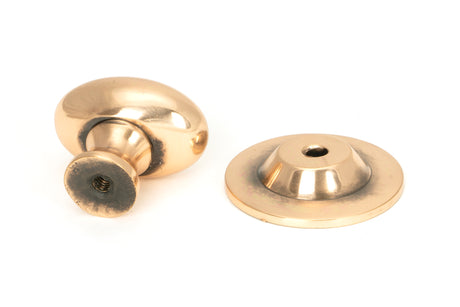 From The Anvil - Polished Bronze Oval Cabinet Knob 33mm | Sku. 46727 | Trade Door Handles.