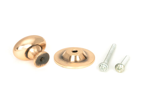 From The Anvil - Polished Bronze Oval Cabinet Knob 33mm | Sku. 46727 | Trade Door Handles.