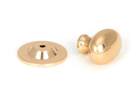 From The Anvil - Polished Bronze Oval Cabinet Knob 40mm | Sku. 46728 | Trade Door Handles.