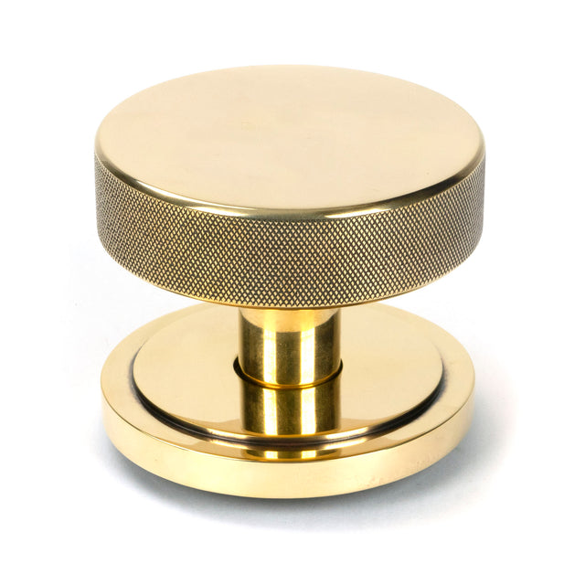 From The Anvil - Aged Brass Brompton Centre Door Knob (Art Deco) | Sku. 46735 | Trade Door Handles.