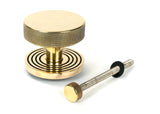 From The Anvil - Aged Brass Brompton Centre Door Knob (Beehive) | Sku. 46736 | Trade Door Handles.