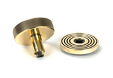 From The Anvil - Aged Brass Brompton Centre Door Knob (Beehive) | Sku. 46736 | Trade Door Handles.