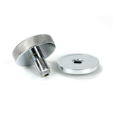 From The Anvil - Polished Chrome Brompton Centre Door Knob (Plain) | Sku. 46738 | Trade Door Handles.