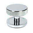 From The Anvil - Polished Chrome Brompton Centre Door Knob (Plain) | Sku. 46738 | Trade Door Handles.