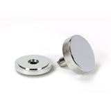 From The Anvil - Polished Chrome Brompton Centre Door Knob (Art Deco) | Sku. 46739 | Trade Door Handles.