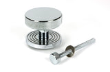 From The Anvil - Polished Chrome Brompton Centre Door Knob (Beehive) | Sku. 46740 | Trade Door Handles.