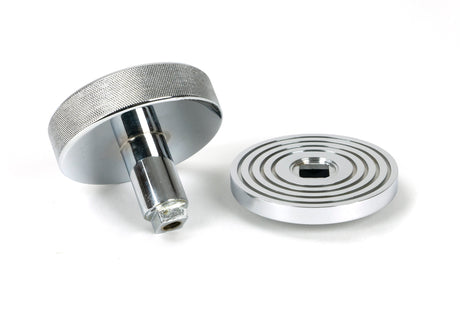 From The Anvil - Polished Chrome Brompton Centre Door Knob (Beehive) | Sku. 46740 | Trade Door Handles.